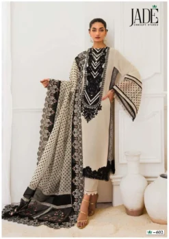 Jade Crimson Vol 6 Heavy Lawn Karachi Print Dress Material