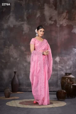 Jayshree Sarees 2276 Organza Saree for Wedding