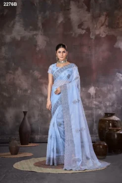 Jayshree Sarees 2276 Organza Saree for Wedding