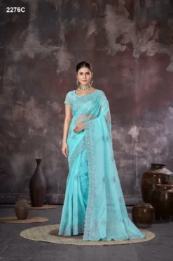 Jayshree Sarees 2276 Organza Saree for Wedding