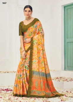 Jivora Samui Signature Office Wear Natural Silk Viscose Saree