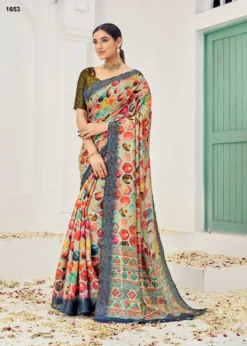 Jivora Samui Signature Office Wear Natural Silk Viscose Saree