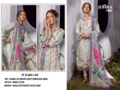 Johra Tex 143 To 145 Cotton Pakistani Salwar Kameez Collection