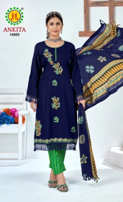 Jt Ankita Vol 14 Designer Dress Material Collection