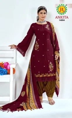 Jt Ankita Vol 14 Designer Dress Material Collection
