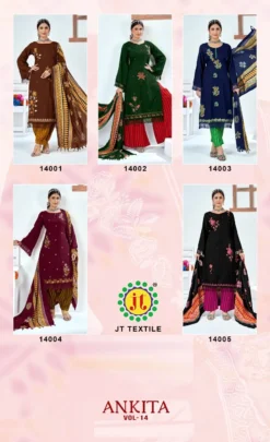Jt Ankita Vol 14 Designer Dress Material Collection