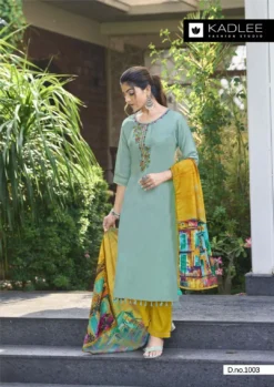 Kadlee Zarin Viscose Kurti Bottom With Dupatta