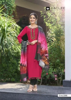 Kadlee Zarin Viscose Kurti Bottom With Dupatta