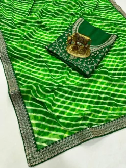 Karishma Armani Leheriya Print Georgette Saree