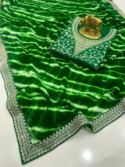 Karishma Armani Leheriya Print Georgette Saree