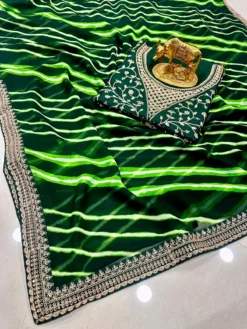 Karishma Armani Leheriya Print Georgette Saree