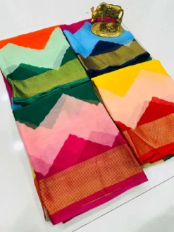 Karishma Butterfly Moss Chiffon Saree Wholesale