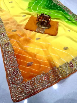 karishma Leheriya 2 Sawan Special Saree Online Shopping