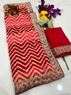 Karishma Madhavi Lahariya Printed Georgette Saree Wholesale