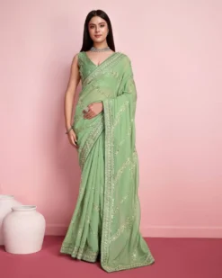 Kiara Balaji Party Wear Soft Pure Taby Silk Saree Wholesale