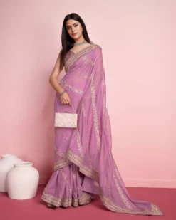 Kiara Balaji Party Wear Soft Pure Taby Silk Saree Wholesale