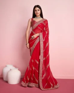 Kiara Balaji Party Wear Soft Pure Taby Silk Saree Wholesale