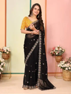 Kiara Bhavani Organza Silk Saree Wholesale