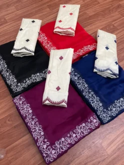 Kiara BlackBerry Rangoli Silk Saree Surat Wholesale