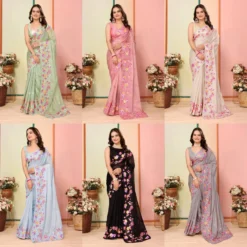 Kiara Devika Organza Silk Sarees Wholesale