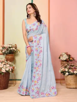 Kiara Devika Organza Silk Sarees Wholesale