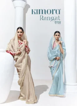 Kimora Rangat Bollywood Style Designer Saree Wholesale