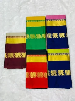 Kriti Elephant Daily Wear Cotton Silk Saree Under 500