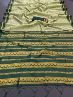 Kriti Kalyani Cottan with Gold Jari Silk Saree Wholesale