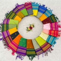 Kriti Kalyani Cottan with Gold Jari Silk Saree Wholesale