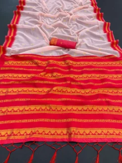 Kriti Kalyani Cottan with Gold Jari Silk Saree Wholesale