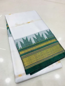 Kriti Temple Paithani Pure Cotton Silk Saree Wholesale