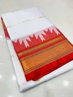 Kriti Temple Paithani Pure Cotton Silk Saree Wholesale