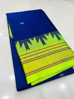 Kriti Temple Paithani Pure Cotton Silk Saree Wholesale