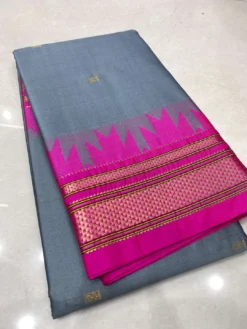Kriti Temple Paithani Pure Cotton Silk Saree Wholesale