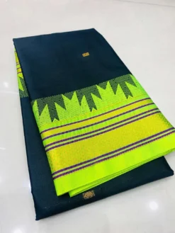 Kriti Temple Paithani Pure Cotton Silk Saree Wholesale