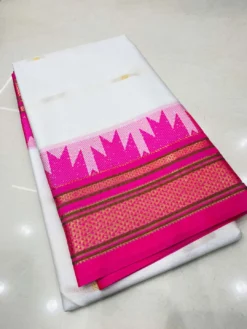 Kriti Temple Paithani Pure Cotton Silk Saree Wholesale