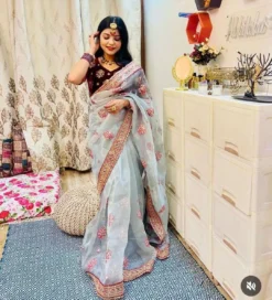 Kusum Aardhiya Soft Organza Designer Saree Wholesale