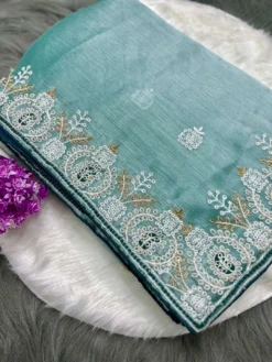 Kusum Chandani Barbary Silk Saree Wholesale