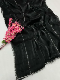 Kusum Hand Work Heavy Jimmy Choo Saree Wholesale