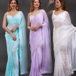 Kusum Koshki Chifon Georgette Saree Wholesale