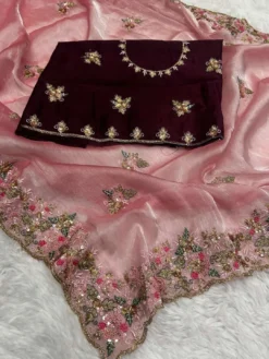 Kusum Lotus 5 Jimmy Choo Saree for Wedding