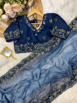 Kusum Mahek Pure Georgette Designer Saree Wholesale