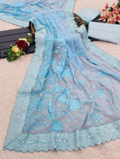 Kusum PALLAVI Chiffon Georgette Saree Wholesale