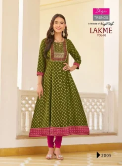 Lakme Vol 2 By Diya Trends Rayon Fancy Kurti