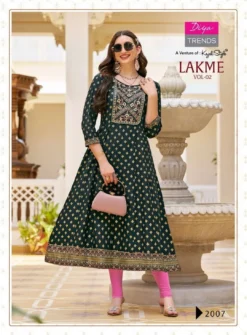 Lakme Vol 2 By Diya Trends Rayon Fancy Kurti