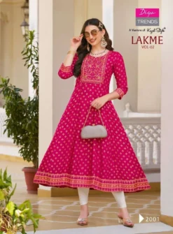 Lakme Vol 2 By Diya Trends Rayon Fancy Kurti