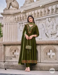 Lily And Lali Bibbojaan Anarkali Style Kurti Bottom With Dupatta