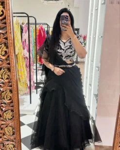 Madhuri 109 PARTY WEAR LAHENGA SAREE WITH STICH BLOUSE