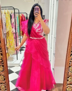 Madhuri 109 PARTY WEAR LAHENGA SAREE WITH STICH BLOUSE