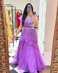 Madhuri 109 PARTY WEAR LAHENGA SAREE WITH STICH BLOUSE